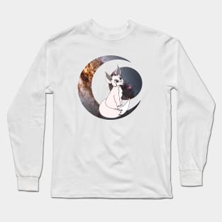 Lunar Fox Double Exposure Long Sleeve T-Shirt